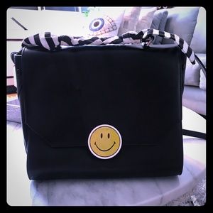 Zara oversized bag with cute happy face!
